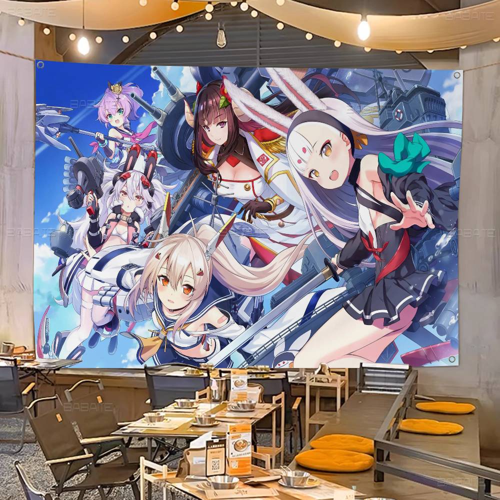 Commercial Printing Company - 人気モバイルゲーム「アズールレーン」の高品質印刷による商業広告用旗、パーティー用バナー。