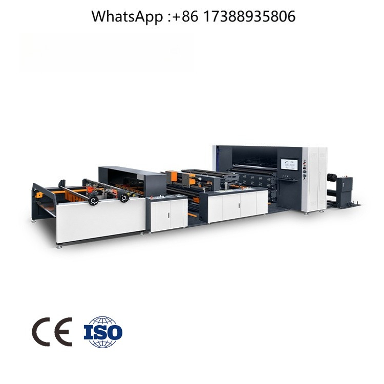 Commercial Printing And Packaging - 安定した性能を発揮する16ヘッド搭載のデジタルロール・トゥ・シート印刷機。商業用パッケージングや段ボール印刷に適した機械。
