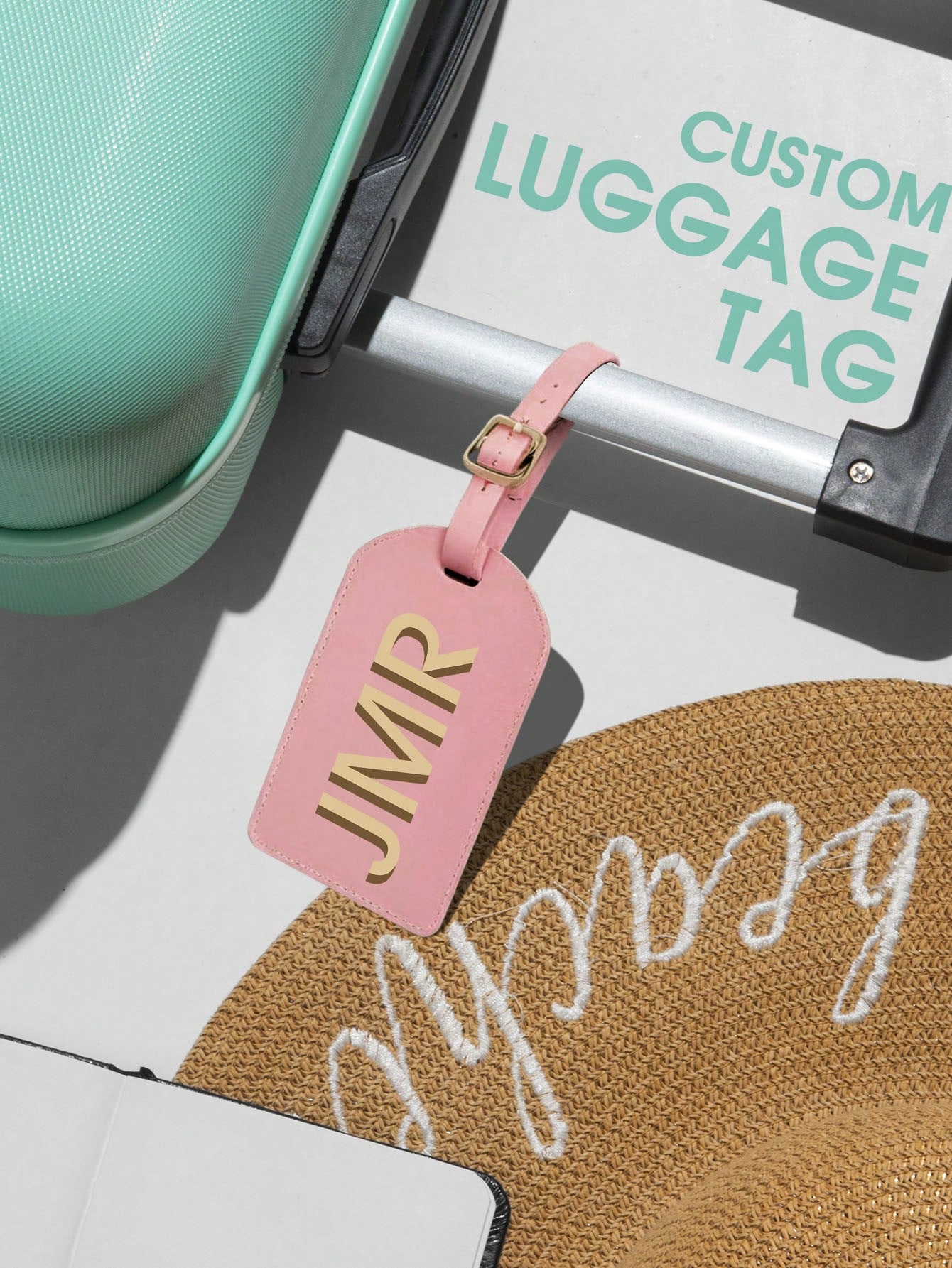 パーソナライズされたイニシャルラゲッジタグ カスタムレターP - Label Maker のレビューと価格