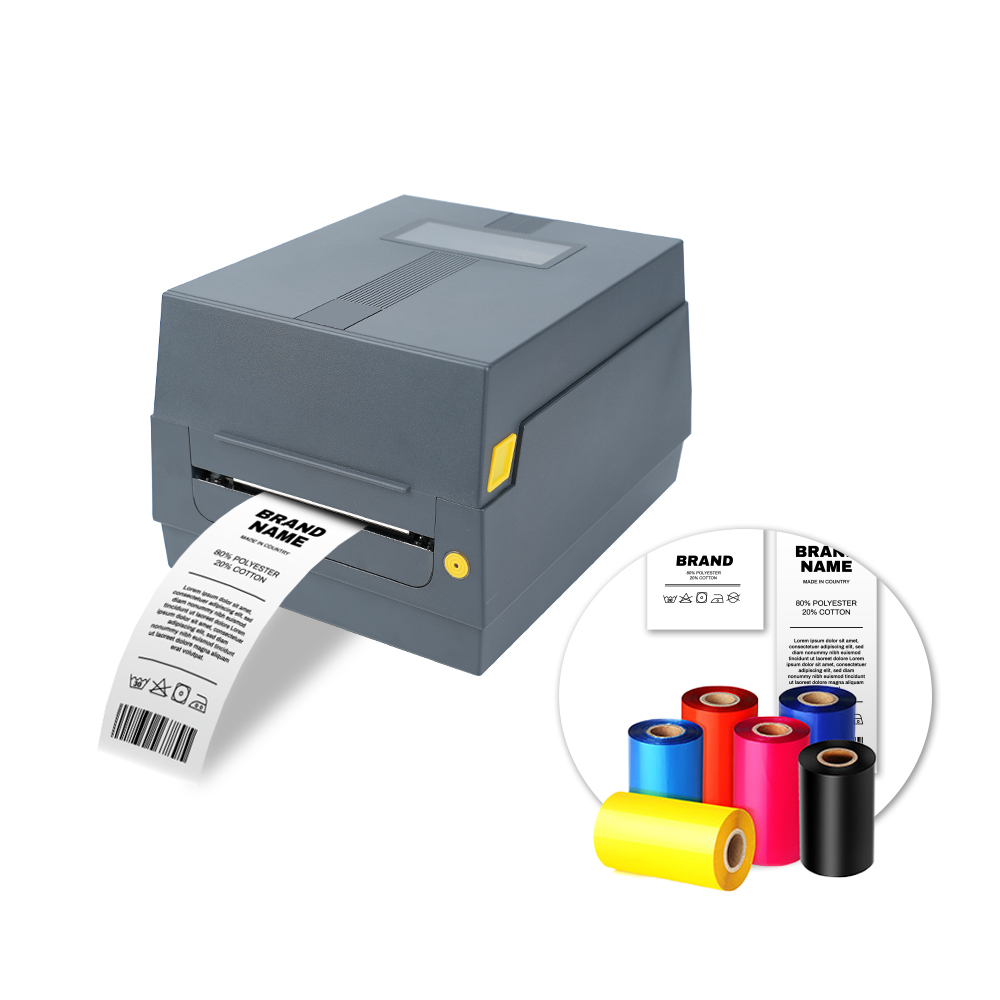 110mm熱転写ラベルプリンター、金属製4x6バーコードステ - Barcode Printer のレビューと価格