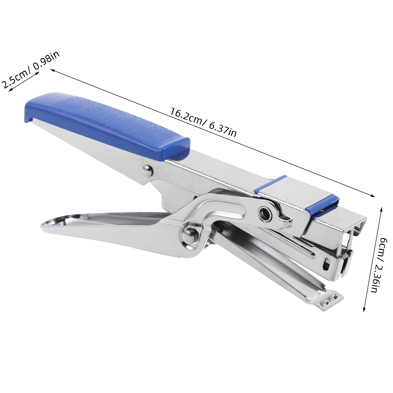 頑丈なハンドヘルドステープラー、ペンチ型、デスク用、ブルー、 - Stapler Heavy Duty のレビューと価格