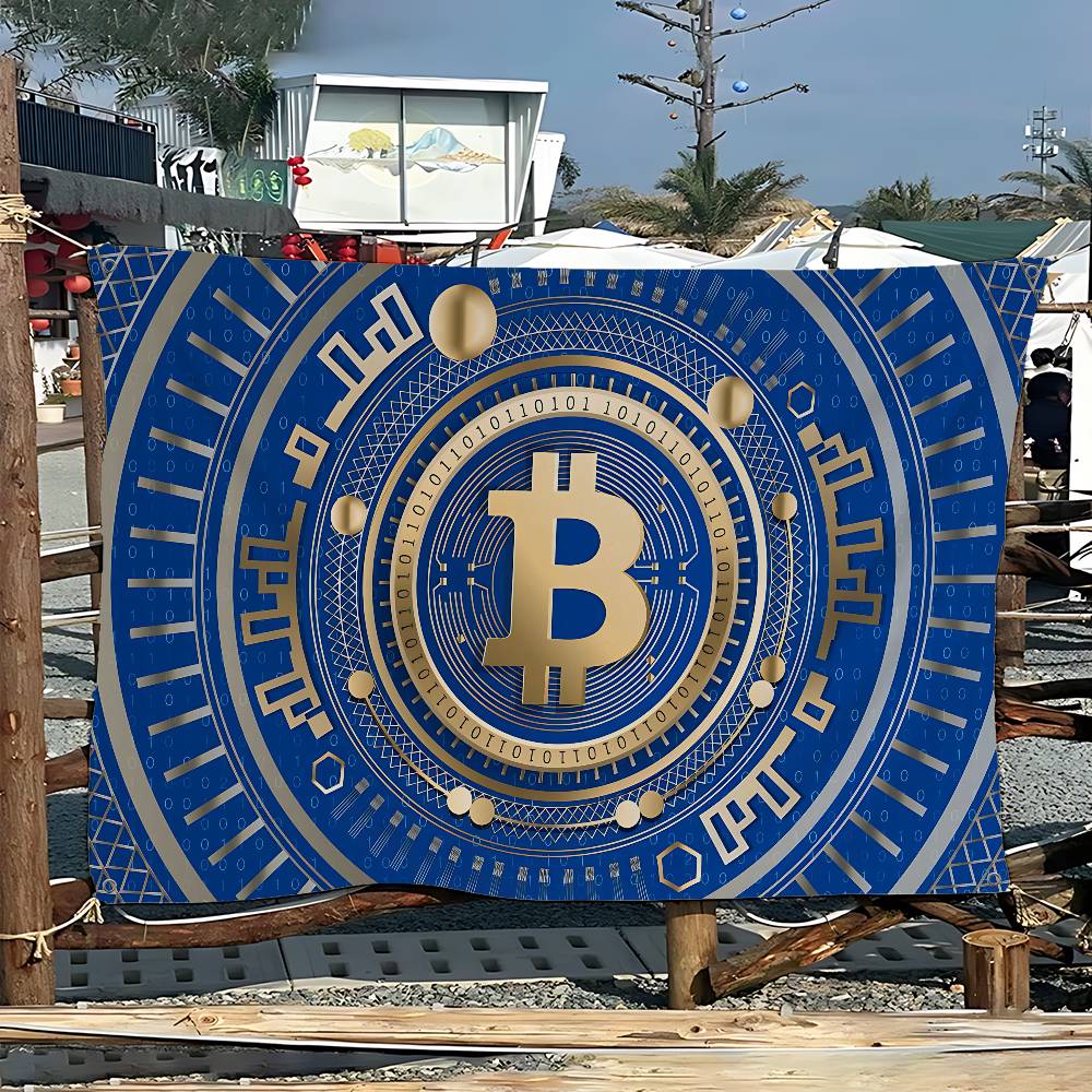 人気のロゴ、ビットコイン、高品質印刷、商業広告、旗、パーティ - Commercial Printing Company のレビューと価格